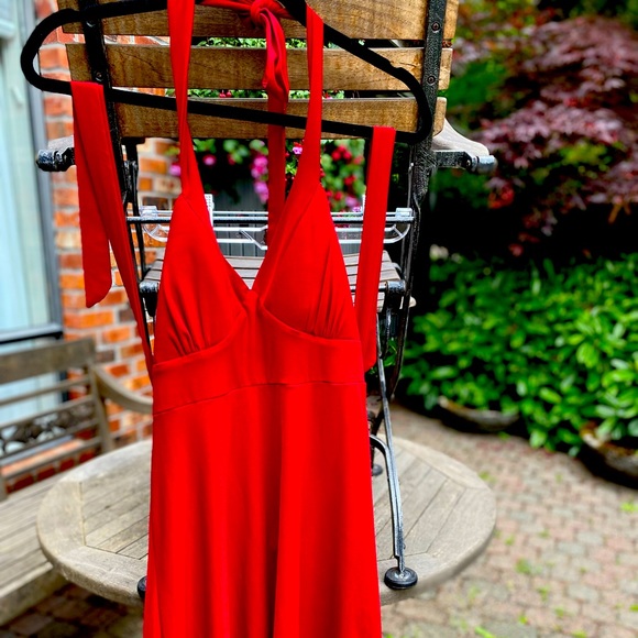 Red Dress with Bra Padding Size Large - Picture 1 of 8